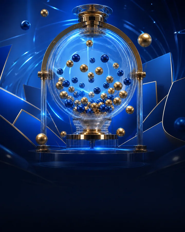 Blue and gold draw chamber representing bingo and lottery coverage